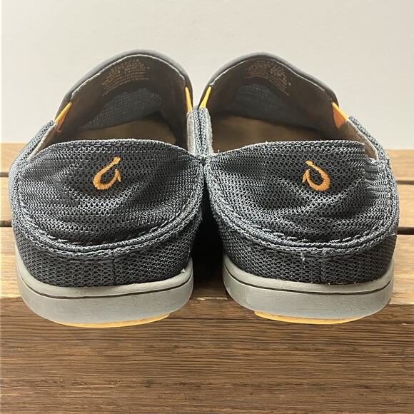 OluKai Nohea Mesh Slip-On Shoes Dark Blue Navy Size Mens 8.5 - Picture 5 of 16